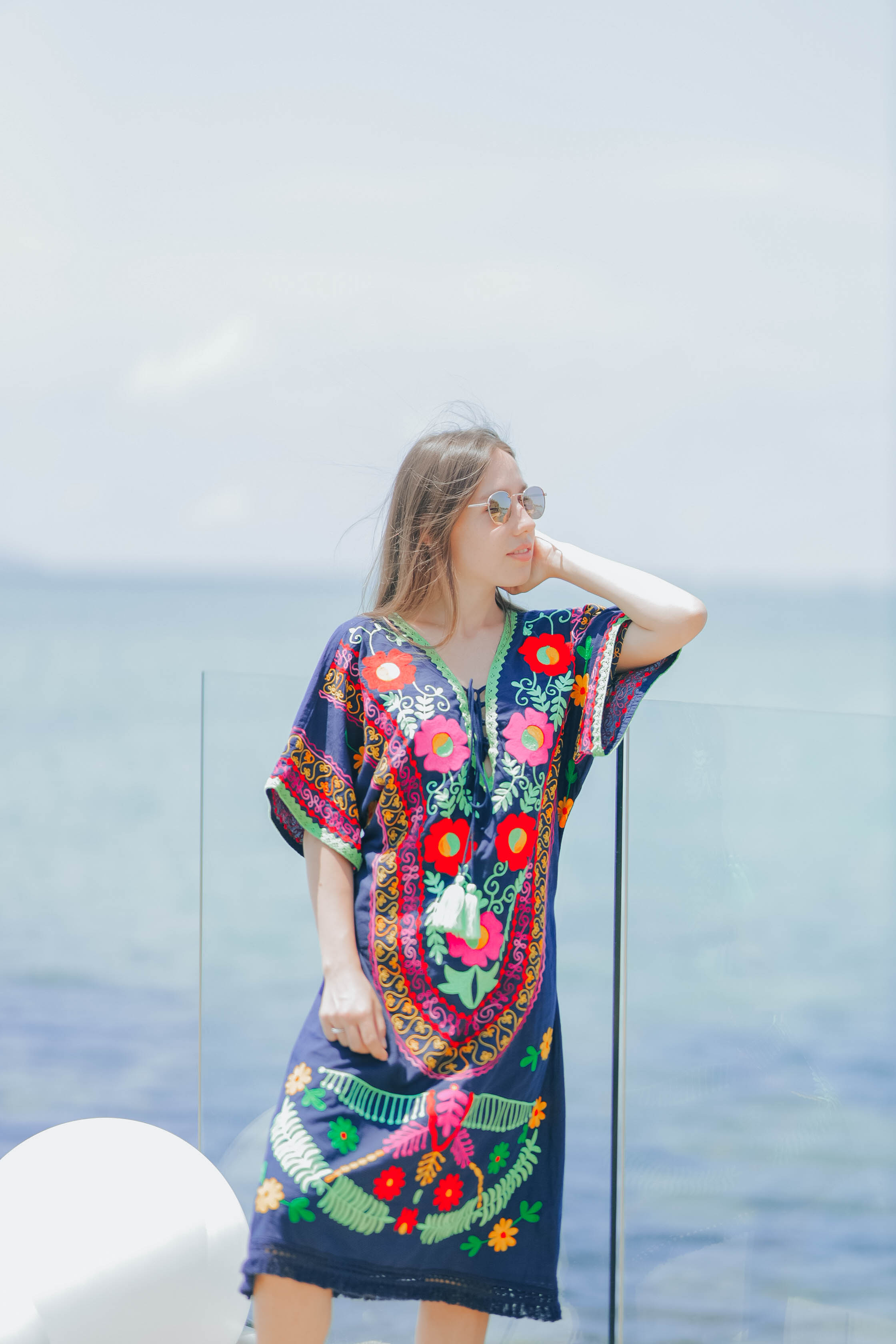 Colorful Oasis Chakra Kaftan Dress